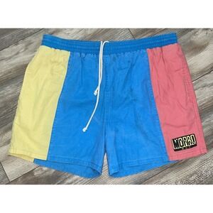 Morro Bay Swim Trunks beach shorts Men's M Elastic Waist Draw String Vintage